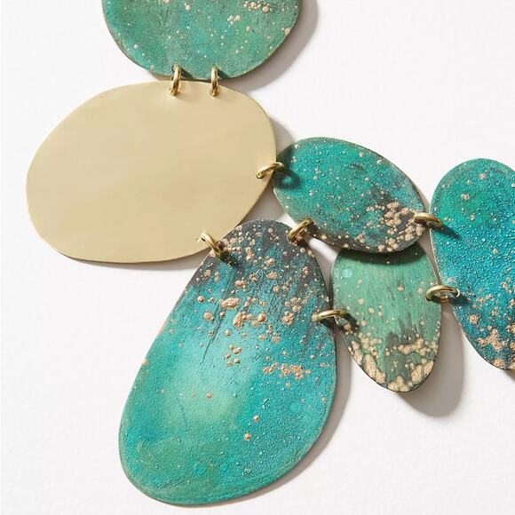 NEW Anthropologie x Sibilia Beach Stones Bib Necklace - Picture 12 of 13